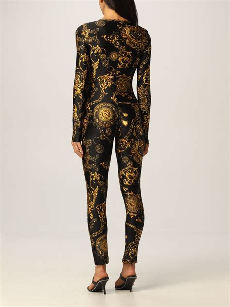 versace tracksuit for ladies|Versace jeans jumpsuit.